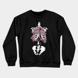 Flower and bones Crewneck Sweatshirt